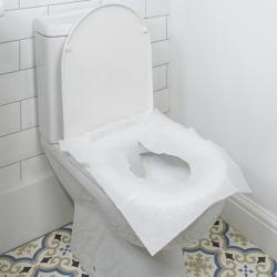 Protections jetables pour lunettes de toilette (lot de 10) - 38 cm