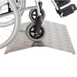 Rampe de seuil en aluminium non pliable - 80 mm - Norme ERP - Aluminium - Poids max supporté : - 250 kg