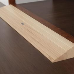 Rampe de seuil en bois antidérapante avec éclairage intégré - - Norme ERP - Bois - Poids max supporté : - 14 cm