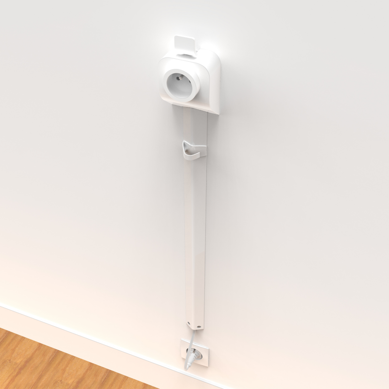 Rehausseur de prise Star Plug - Blanc - 5 cm