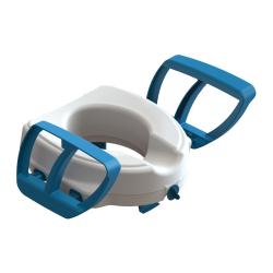 Réhausseur de toilette avec accoudoirs Bari - Blanc - 45,2 cm