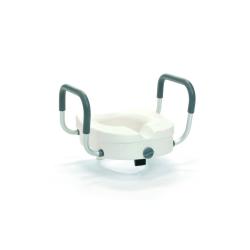 Rehausseur de toilettes avec accoudoirs Tina - Blanc - 35 et 40 cm