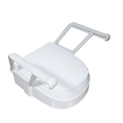 Rehausseur de WC à hauteur réglable et accoudoirs relevables - 46 cm