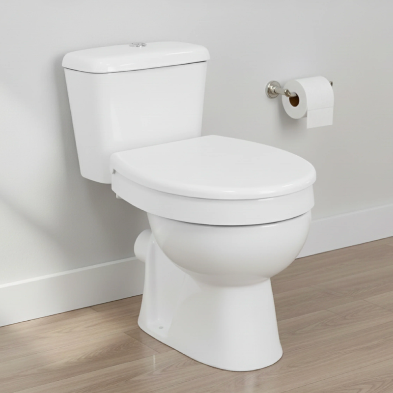 Réhausseur de WC avec abattant en duroplast 7,5cm - 130 kg