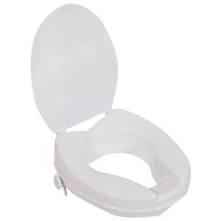 Rehausseur WC avec couvercle - Blanc - NA