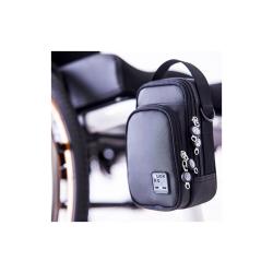 Sacoche de transport universelle Quokka et adaptateur - Noir / Gris - 7,9 cm