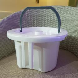 Seau pour chaise percée élégance