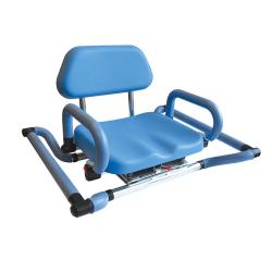 Siège de bain pivotant avec accoudoirs relevables - 55 cm