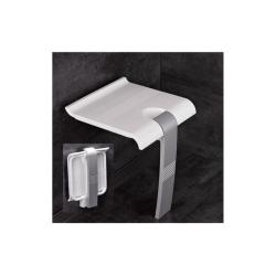 Siège de douche Pellet amovible ARSIS - époxy blanc - 45 et 50 cm