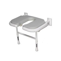 Siège de douche York - Gris - 45 et 50 cm
