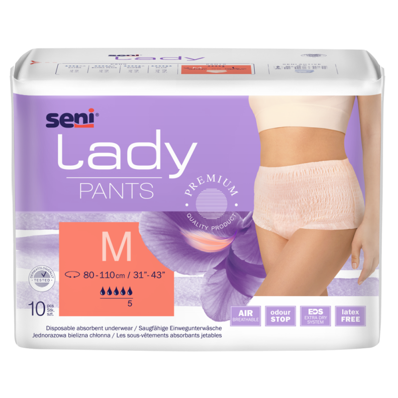 Slip absorbant - Lady Pants M - Seni - Taille : M - 80 - 110 cm