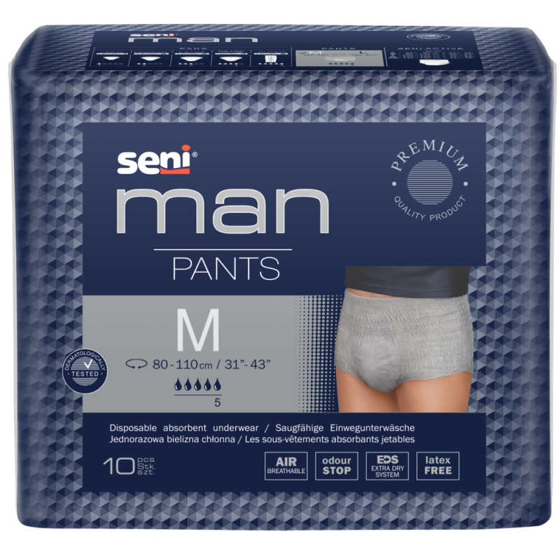 Slip absorbant - Man Pants M - Seni - Taille : M - 80 - 110 cm