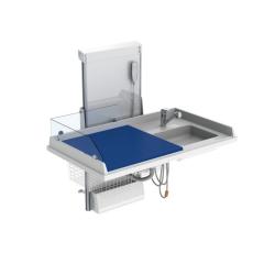 Table à langer murale à hauteur variable électrique avec lavabo Granberg 334