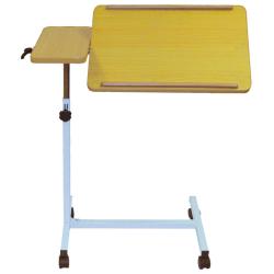 Table de lit à roulettes multifonctions à double plateau - 20 kg