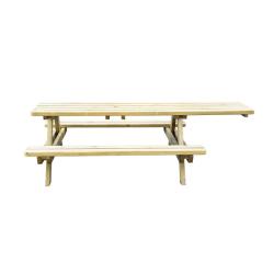 Table de pique-nique en bois autoclave PMR