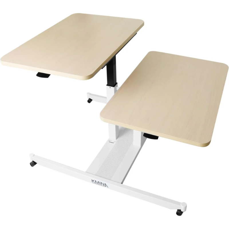 Table duo à hauteur variable adaptée aux fauteuils roulants - 90 cm