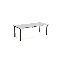 Table ergo'technik à hauteur variable 6 places - Chêne Brocante - 110 kg
