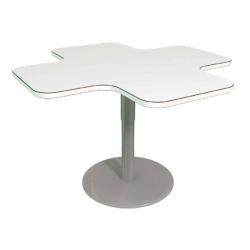 Table ergonomique Trèfle - Blanc - 140 cm
