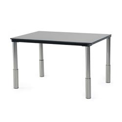 Table rectangulaire à hauteur variable Vari'table - Rouge Fatal - 204 cm