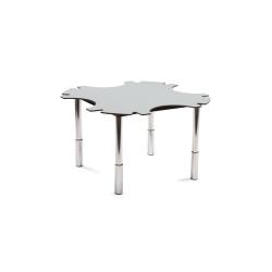 Table ronde à hauteur variable Ergo'technik - Gris Perle - 110 kg