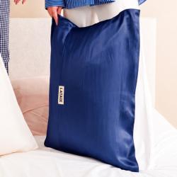 Taie d'oreiller 100% soie - Taille : 65 x 65 cm - Beige - 65 x 65 cm