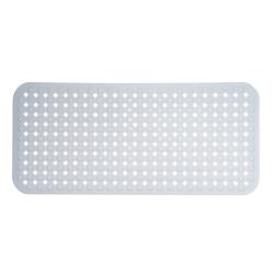 Tapis de bain antidérapant rectangulaire à ventouses perforé - 88 cm