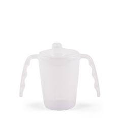 Gobelet 2 anses empilable avec couvercle 22cl - Transparent