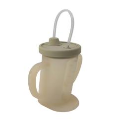 Tasse à anses avec paille silicone anti reflux - 40 cl