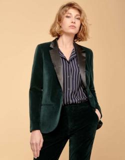 Blazer Blair Velours - DEEP GREEN/BLACK