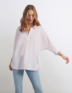 Chemise Camila Fancy - SILVER PINK STRIPES