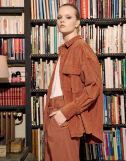 Chemise Collins Velvet - FIRED BRICK