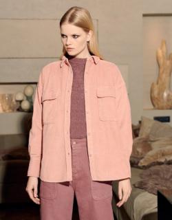 Chemise Collins Velvet - ROSE TAN