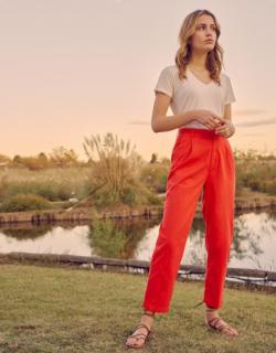 Chino high waist Ambre - FLAME