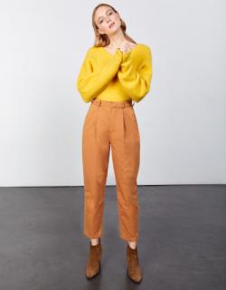 Chino high waist Ambre - SAND STORM