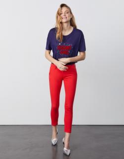 Chino Sandy Cropped - POPPY RED