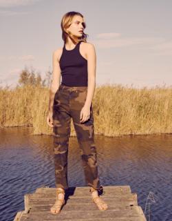 Chino Sandy High Waist Fancy - CAMOU