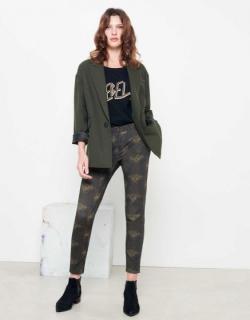 Chino Sandy Skinny Printed - BROWN FEATHER