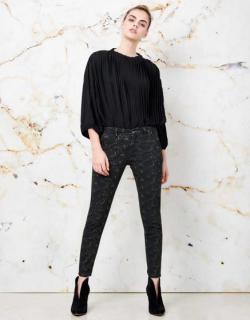 Chino Sandy Skinny Printed - BROWN LEO