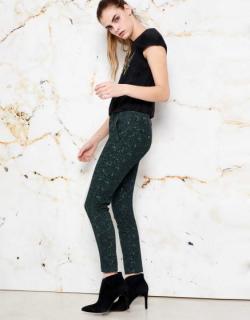 Chino Sandy Skinny Printed - GREEN LEO