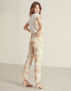Jean taille haute tie&dye Milo - HAZELNUT