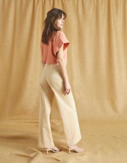 Pantalon wide Pilly - LIGHT SAND