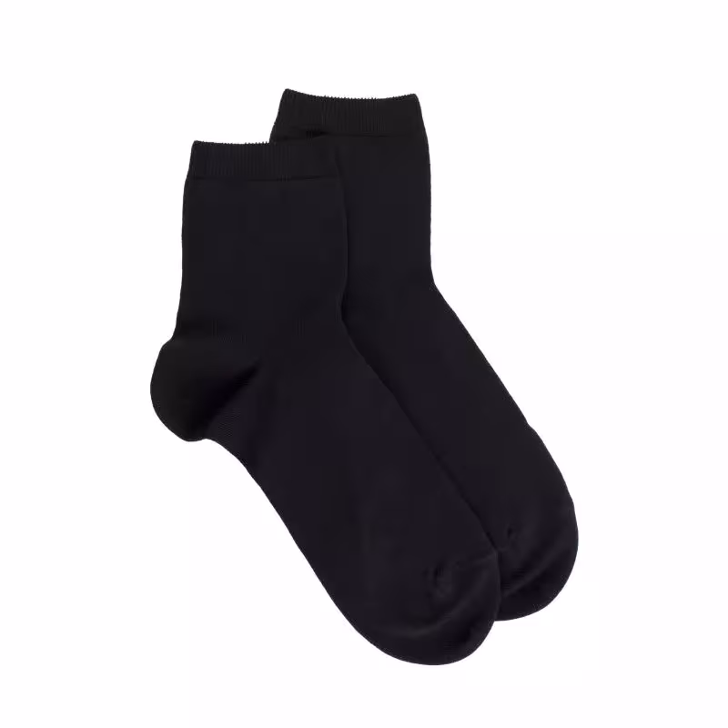 Doré Doré - Socquettes enfant Light en fil d'Ecosse et polyamide - Noir 18-20 : 6 mois - 1 an