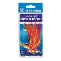 Bas De Ligne Flashmer Grosse PÊche 7/0 Blanc