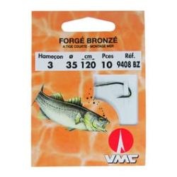 HameÇons MontÉs Vmc ForgÉ BronzÉ Tige Courte 9408bz