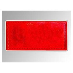 Las - Réflecteur Rouge Rectangle À Coller