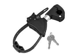 Eufab - Porte-vélo Eufab: Fixe-cadre Court Amovible Ø 25 + 30 Mm Antivol Avec Collier De Serrage - Porte-vélos Eufab