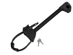 Eufab - Porte-vélo Eufab : Fixe-cadre Long Amovible Noir Ø 25 + 30 Mm Antivol Avec Collier De Serrage - Porte-vélos Eufab