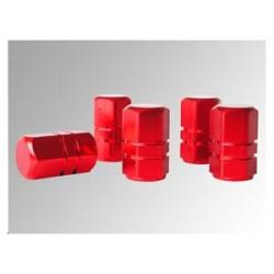 Eufab - Bouchons De Valve Aluminium Rouge