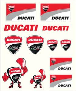 Pritelli - Stickers Ducati Medium Multicolore
