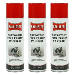 Ballistol - Pack De 3 Sprays Nettoyant Pour Freins Ballistol 500 Ml